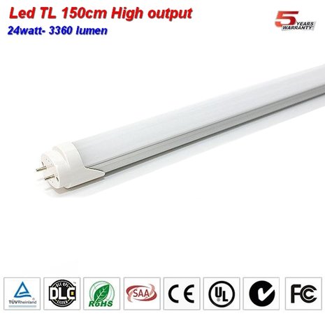 LED TL buis 150cm High lumen 3360lumen 26w Coolwit