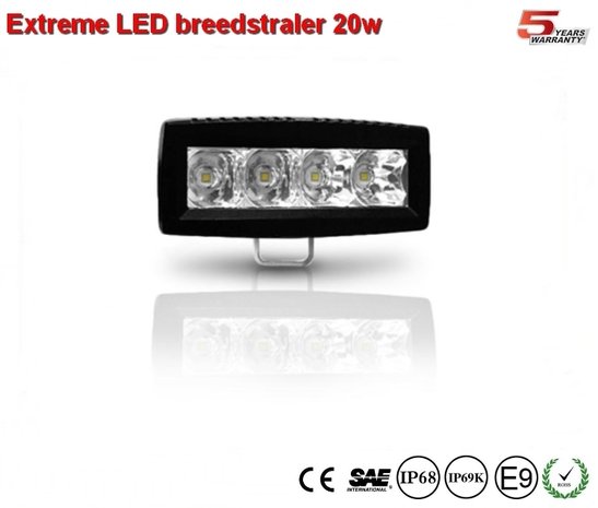 Extreme 4 inch breedstraler 20w - Ar Optics - 2.200 lumen