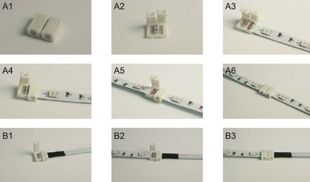 RGB LED Strip connectorkabel-verbinding 12cm