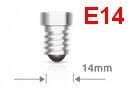 E14 LED filament bol design 2w Warmwit