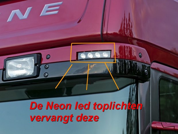 Scania Neon-Led toplicht Oranje E-keur