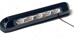 Buitenlamp LED 24cm 8watt zwart cool-wit voor caravan / camper